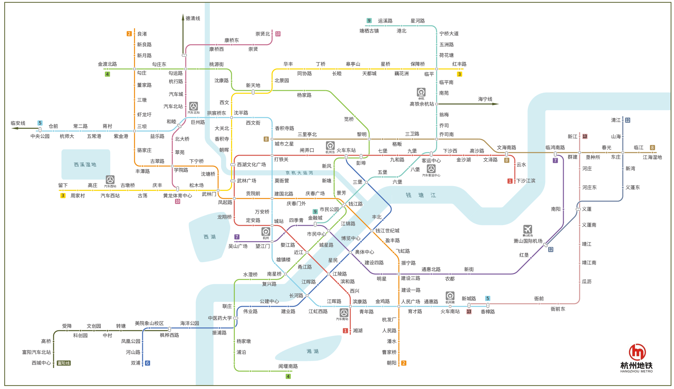 杭州地铁规划图(杭州地铁规划图2035)